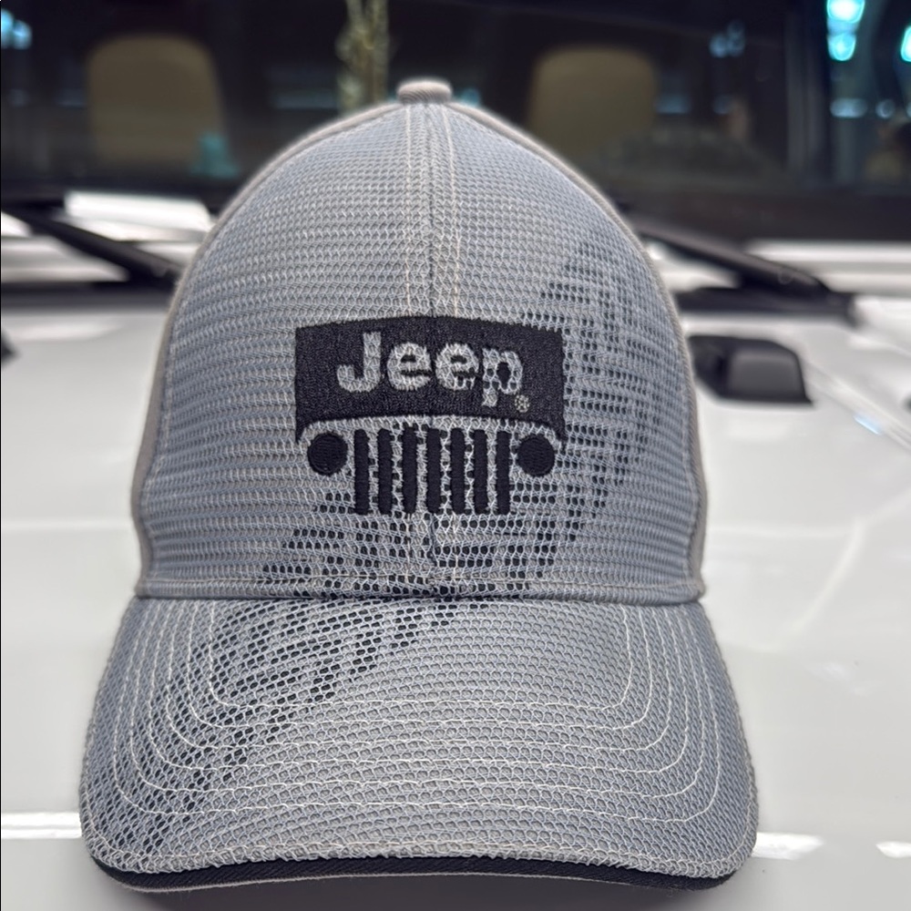 Jeep Gray Mesh Cap